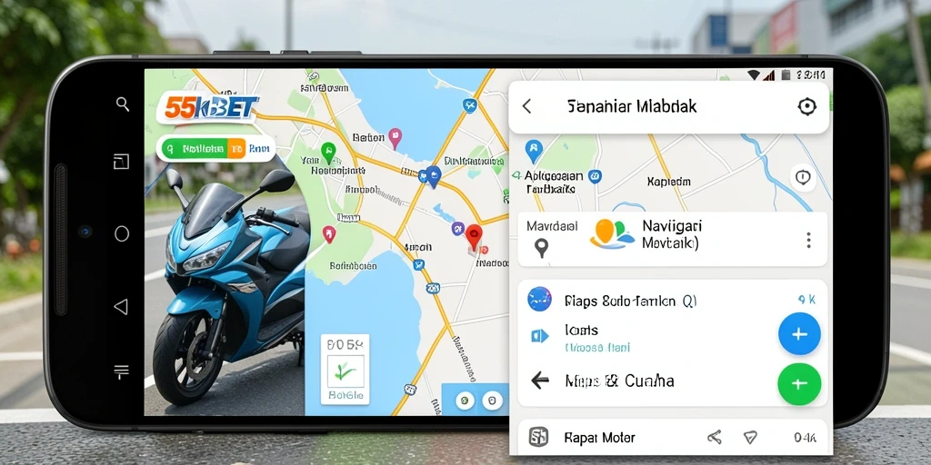 Tampilan antarmuka 55KBET dengan fitur navigasi motor yang intuitif.