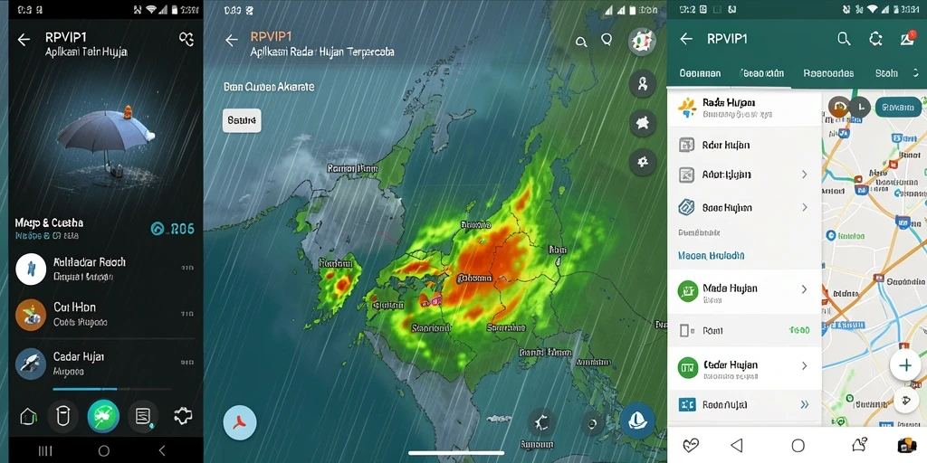 Antarmuka RPVIP1 yang menunjukkan radar hujan secara real-time.